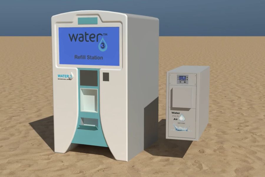 Water from air vending machines